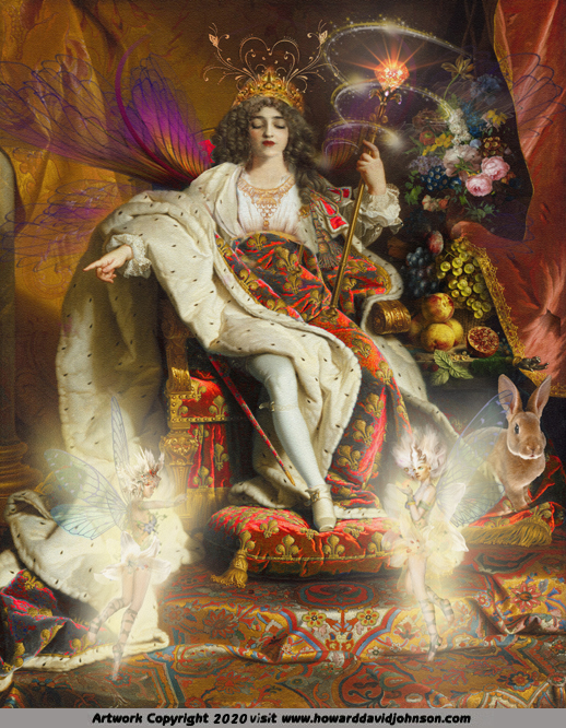 Oona last High Queen of the Daoine Sidhe painting fairy art